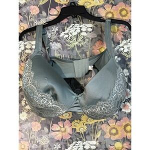 Cacique‎ Lace Trim Full Coverage Bra Plus Size 44DDD